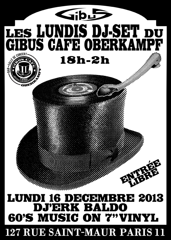 DJ'erk Baldo @ Gibus-Café - lun16dec Flyer