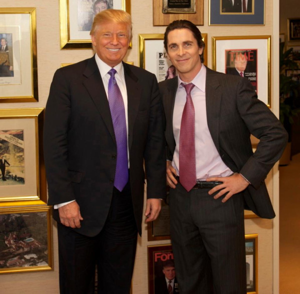 ¿Cuánto mide Christian Bale? - Altura - Real height Bruce-Wayne-and-Donald-Trump