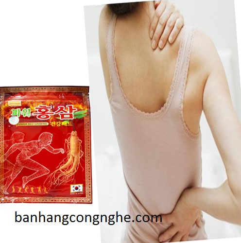 Sức khỏe, đời sống: Cao dán hồng sâm Ginseng Hàn Quốc 20 miếng xua tan đau nhức xương khớp Cao-dan-hong-sam-giam-dau-moi