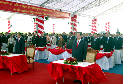 Khánh thành cột mốc có số thứ tự cuối cùng trên biên giới Việt Nam - Campuchia _BAC0044