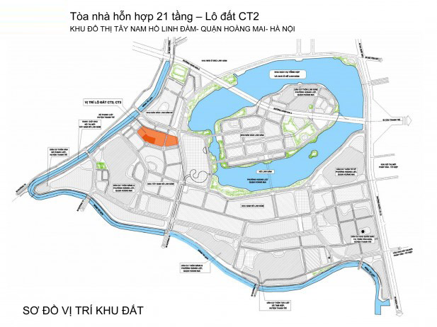 Twin Towers Tây Nam Linh Đàm – Chung cư B1 B2 CT2 Tây Nam Linh Đàm (Twin Towers) Vi-tri-twin-towers-linh-dam