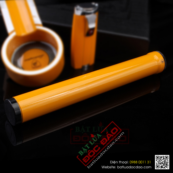 Sét bật lửa khò, gạt tàn, ống đựng xì gà Cohiba T303 (phụ kiện xì gà hcm) 1451913111-set-gat-tan-xi-ga-ong-dung-xi-ga-hop-quet-cigar-cohiba-t303-2