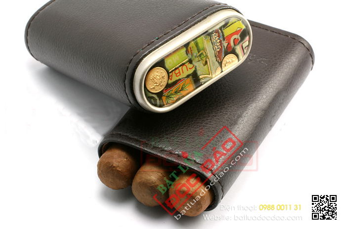 Túi đựng xì gà 3 điếu 249BK màu nâu sang trọng 1452745879-bao-da-dung-xi-ga-bao-da-dung-cigar-xikar-249bk-4
