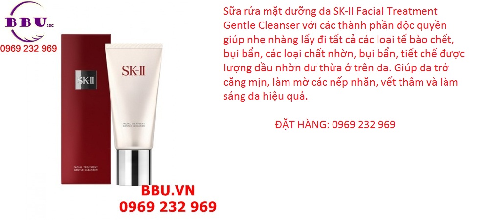 Nước hoa, mỹ phẩm: Sữa rửa mặt dưỡng da SK-II Facial Treatment Gentle Cleanser 1 EWW2