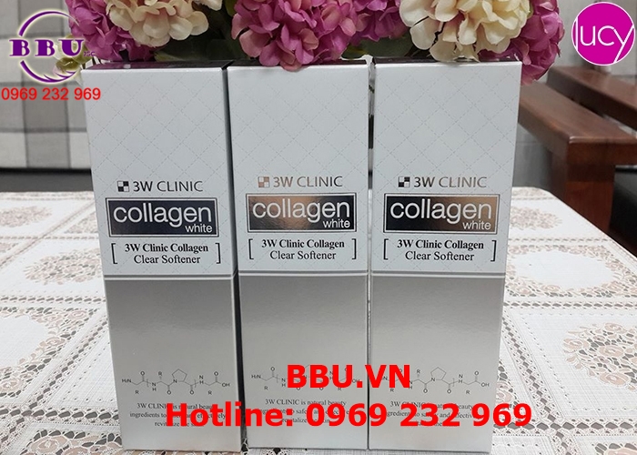 Nước hoa, mỹ phẩm: Nước hoa hồng trắng da 3W Clinic Collagen Clear Softener Nuoc-hoa-hong-trang-da-3w-clinic-collagen-clear-softener-3