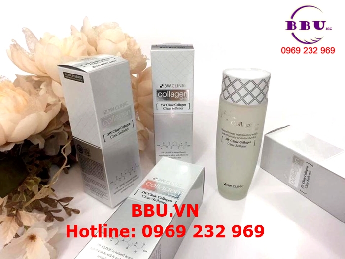 Nước hoa, mỹ phẩm: Nước hoa hồng trắng da 3W Clinic Collagen Clear Softener Nuoc-hoa-hong-trang-da-3w-clinic-collagen-clear-softener-4