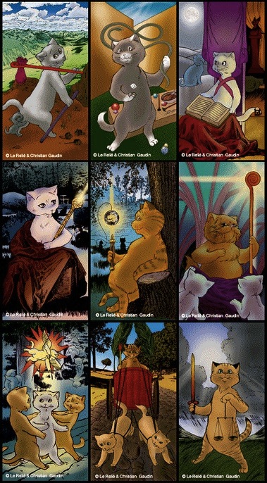 tarot - Le Tarot des chats  Tarot-chats-lames-1