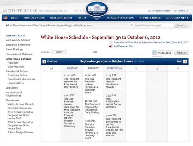 Why is the White House Schedule Empty? Wh1