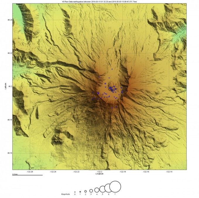 Mount Hood, Mount Rainier And Mount St. Helens Simultaneously Hit by Earthquake Swarms MtStHeleSwarms-e1463674613235
