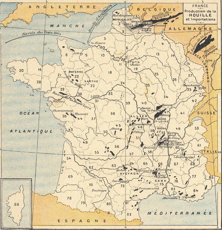 1871 - La scène française Charbon-france