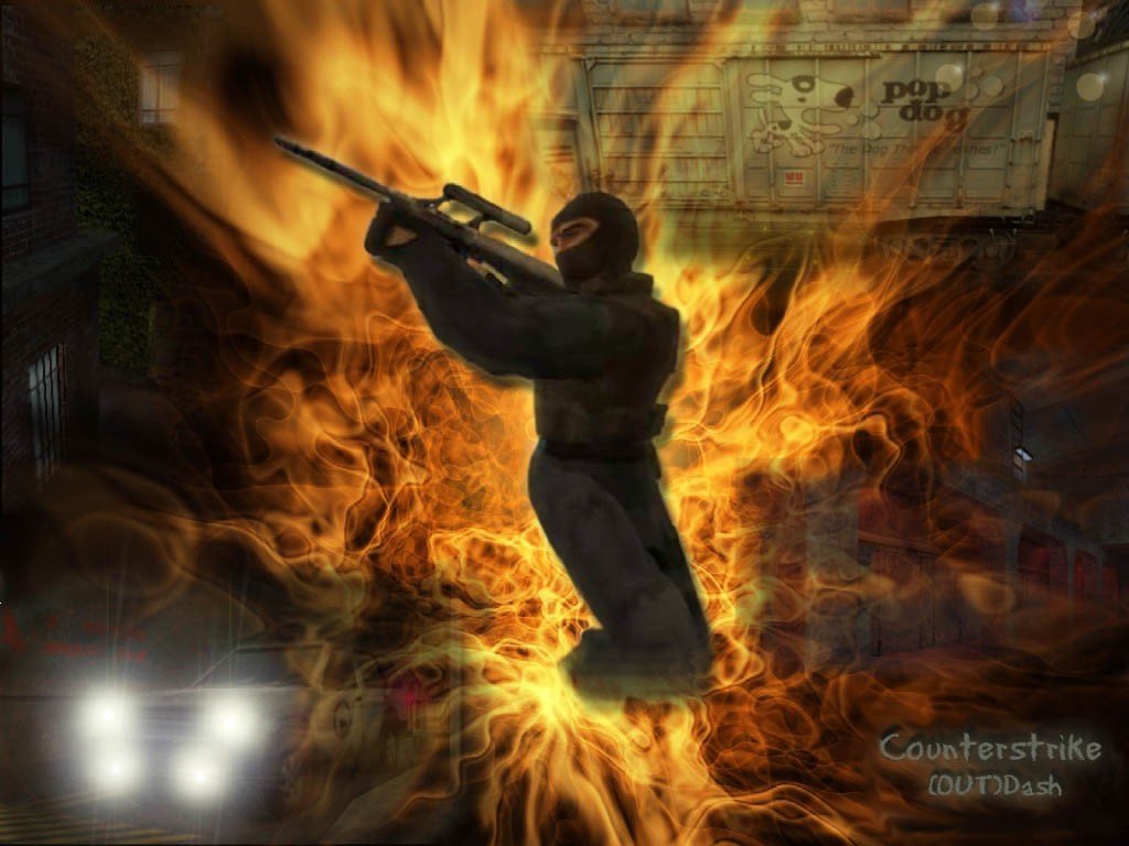 Cs Wallpaperler - Cs Arkaplanlar - Cs Backgroundlar Counter-on-fire