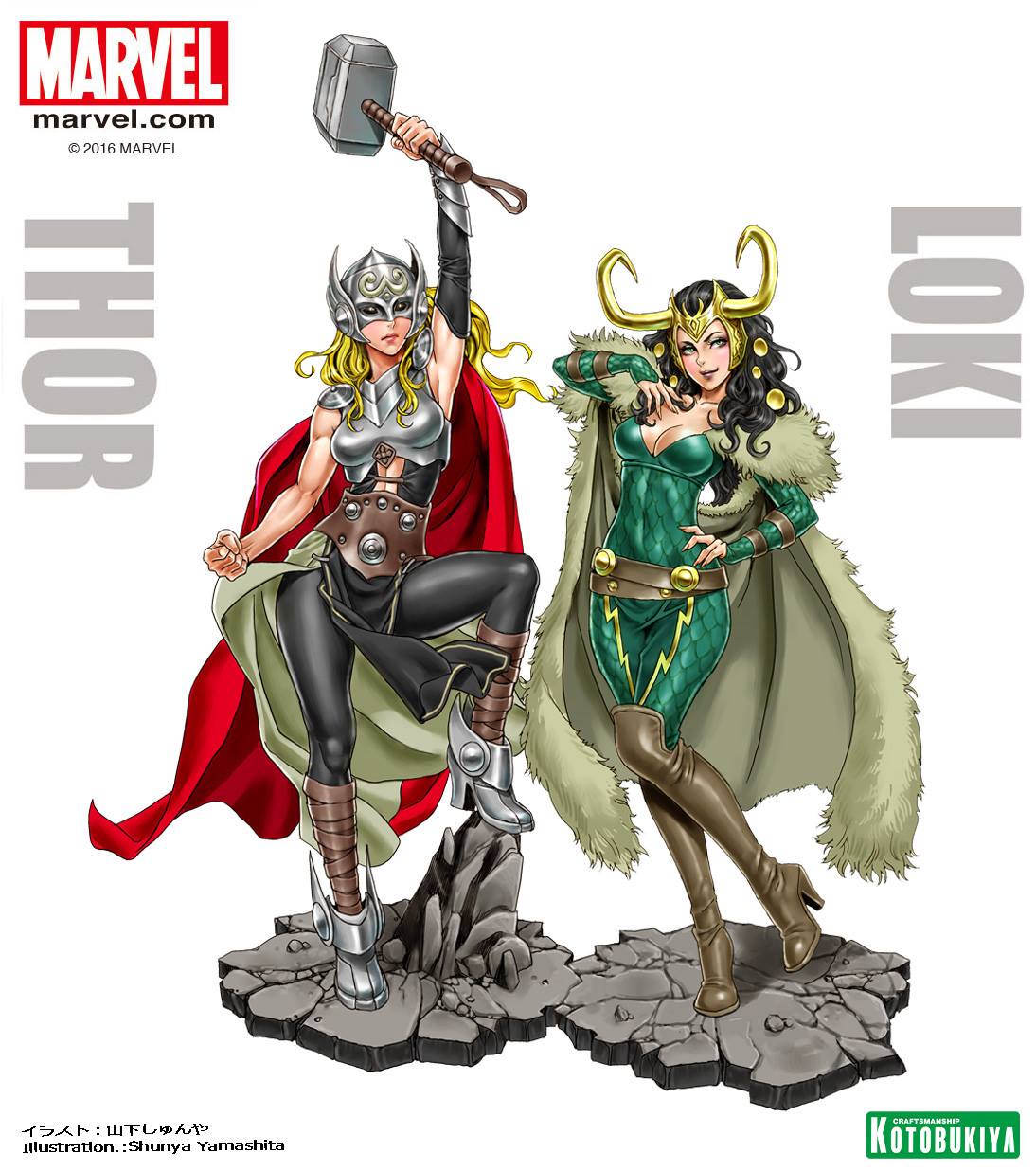 Action Figures: Marvel, DC, etc. - Página 4 Thor-loki-bishoujo-statue-illustration-shunya-yamashita-kotobukiya-marvel-1