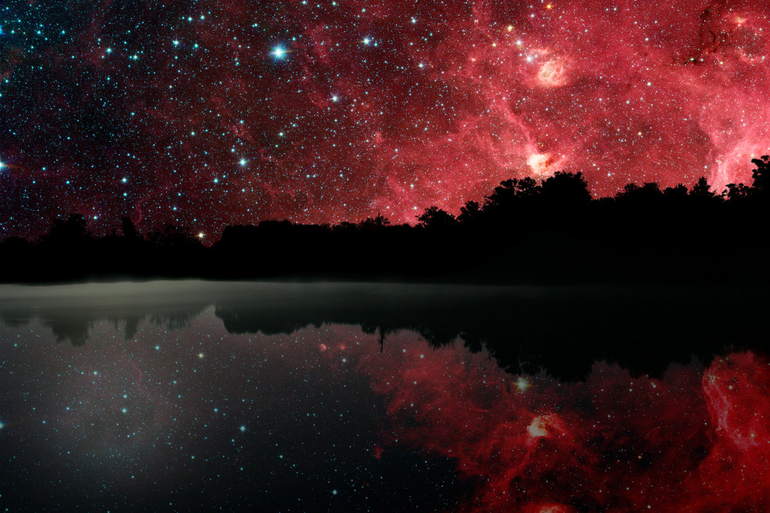 NOCHE DE ESTRELLAS.... - Página 13 Red_sky_with_water__s_reflection_by_lauredelix-d4gvkvg