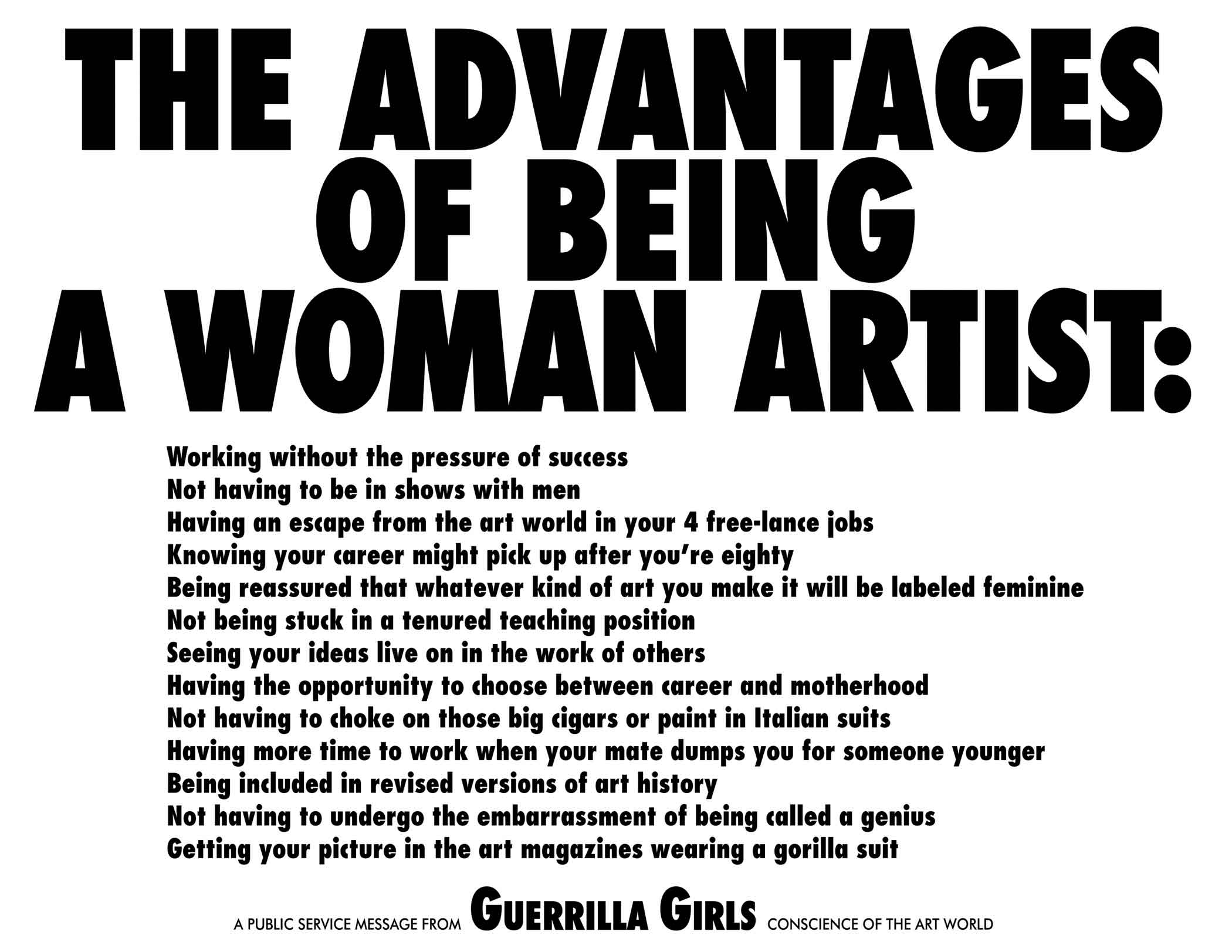 Bingo: Women in Art Edition - Page 2 Guerrillagirls