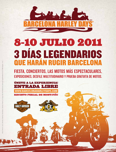 ruta dia 10-7-11 Barcelona-Harley-Days-2011-cartel