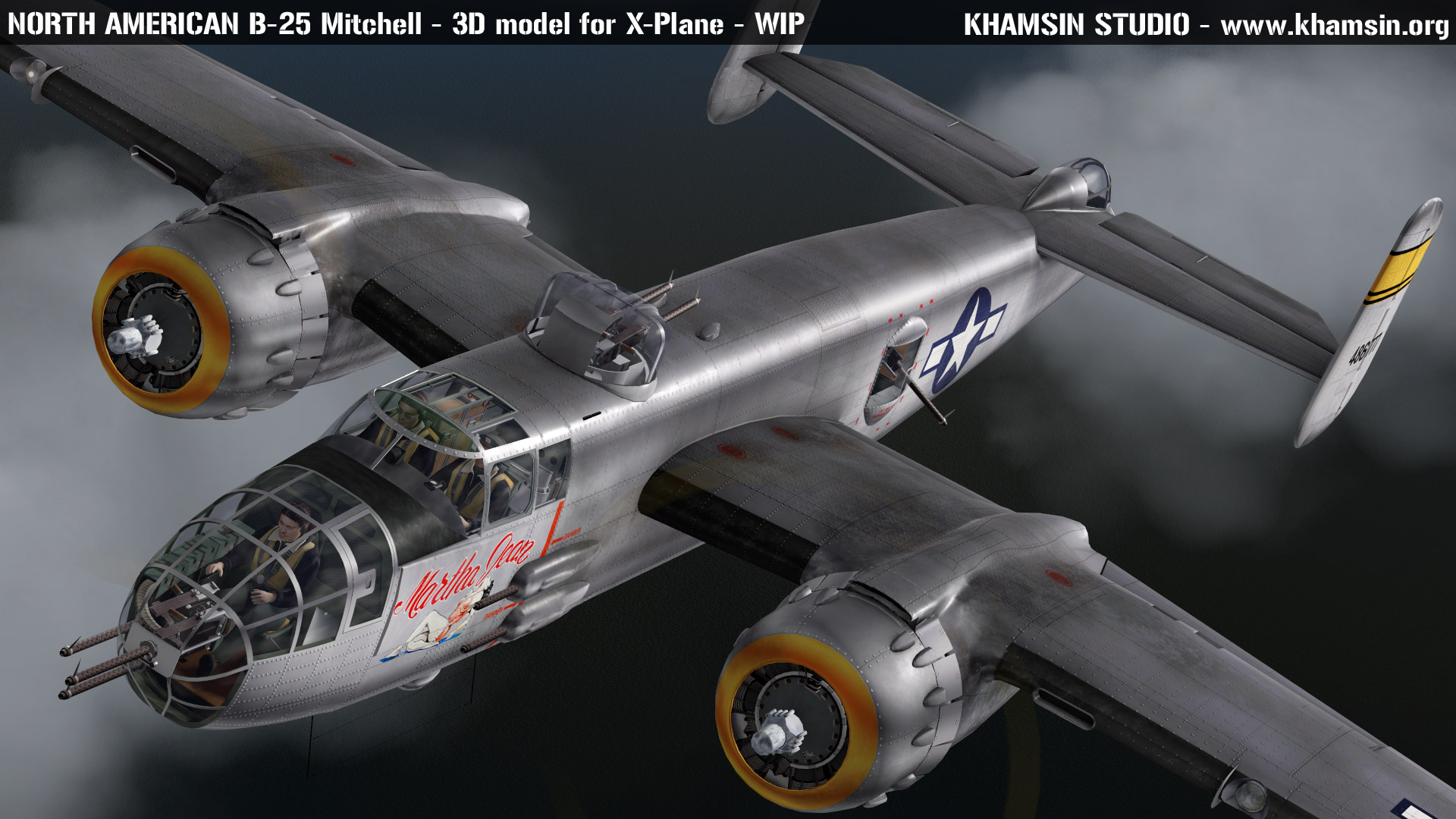 Scratch 3D : Bernard HV.120 / V.4 North_American_B-25J_Martha_Jean_44-86777_01HD