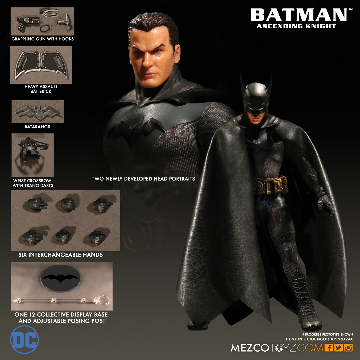 [Mezco] One:12 Collective - DC Comics - Batman First Appearance Mezco2017_One12-BatmanAscendingKnight