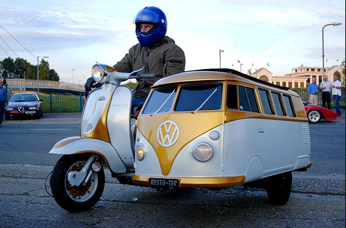 The ultimate sidecar design. Vw_sidecar