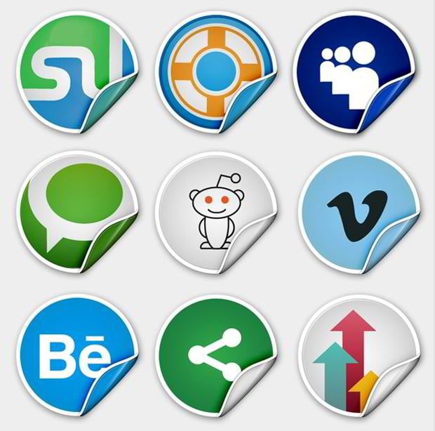 [Download] 65 Pacotes de icones gratuitos de Redes Sociais A-Free-Sophisticated-Premium-Peel-Over-Icon-Set