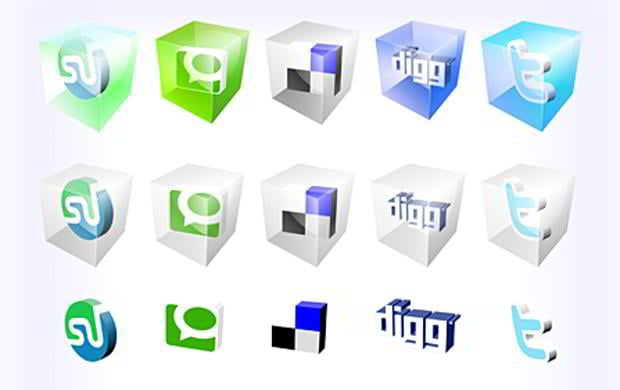 [Download] 65 Pacotes de icones gratuitos de Redes Sociais Free-Vector-Social-Bookmark-Icons