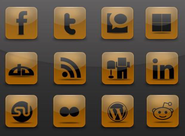 [Download] 65 Pacotes de icones gratuitos de Redes Sociais Free-and-Exclusive-Icons-Brown-Social-Icon-Pack