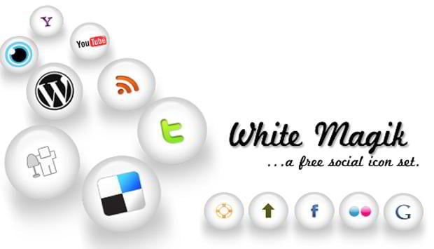 [Download] 65 Pacotes de icones gratuitos de Redes Sociais WHITE-MAGIK-A-Free-Social-Icon-Pack