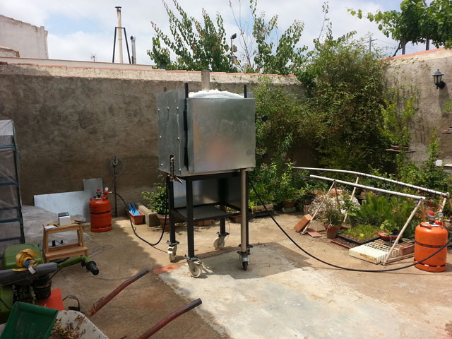 Primera Quema Horno ceramica a gas !!!! 2 años después..por fin!!!