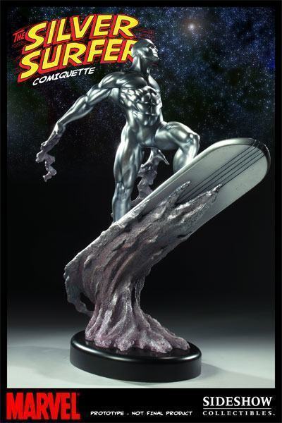 [SideShow] Galactus Maquette - LANÇADO!!! Silver-Surfer-Comiquette-02