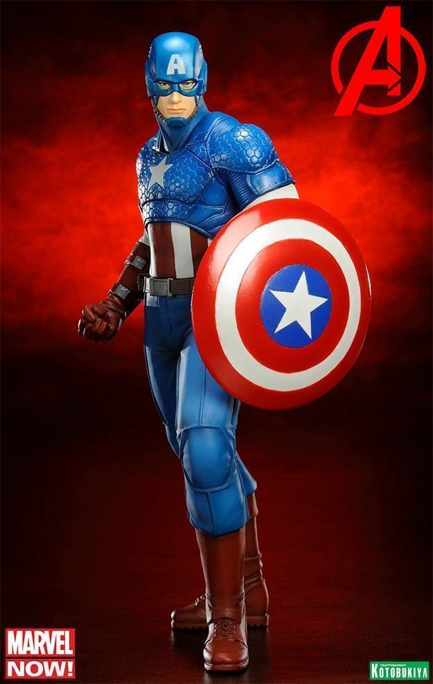 [Kotobukiya] ARTFX+ The Avengers - Captain America - Página 2 Avengers-Now-Captain-America-ARTFX-Statue-01