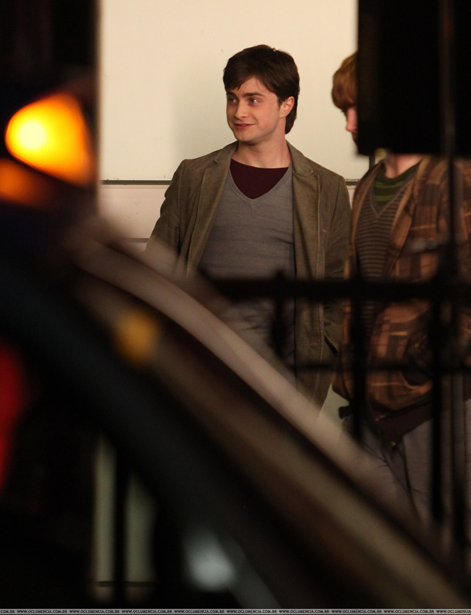 fotos del trio en la boda de Fleur y Bill---hp7 Filmming3-deathlyhallows-london_2