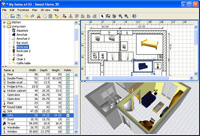 25 (gratis) aplicaciones de modelado 3D Sweet-home-3d