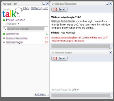 لمن يمتلك ايميل للــ gmail - جيمايل Google-talk-screen