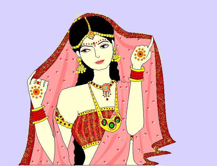 رسومات هنديه ولا اجمل Indian_bride_by_madhuchhanda-d507kxg1