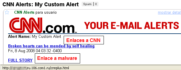 CNN como pretexto para propagar malware Cnn-alerta