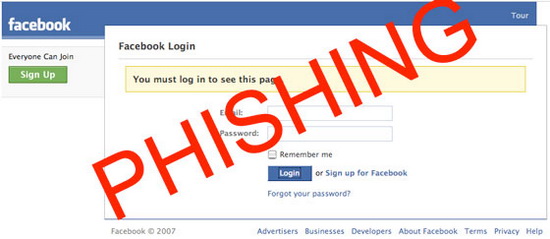 10 cara yang paling luas digunakan bagi hacker untuk kembali ke login Facebook Anda, Facebook-phishing