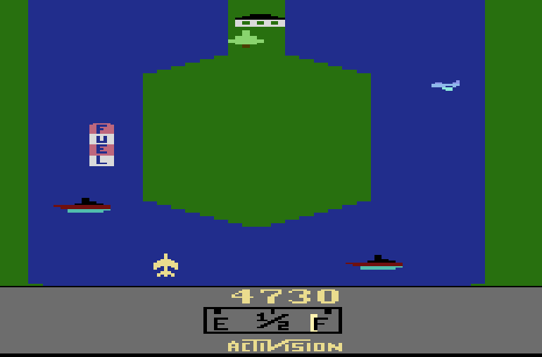 River Raid, o clássico do Atari e pioneiro no gênero de combates aéreos! River-raid-2