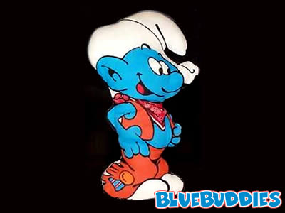   Smurfs_Bedding_Sheets_Pillow_Stuffed_Cowboy_Smurf