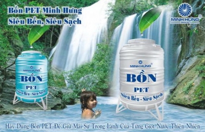 Minh - Máy nước nóng NLMT, bồn nước minh hưng Bon_nhua_Pet_Minh_Hung