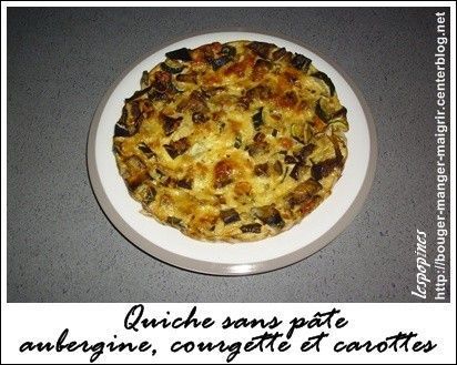 quiche sans pâte aubergine,courgette,carotte 79d5da1a