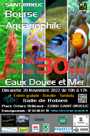 Bourse ACARA St-Brieuc (22) Dimanche 20 Novembre 2022 Bourse_aquariophilie_2022