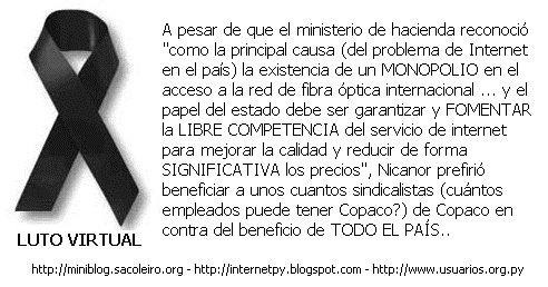 velocidad de internet Luto