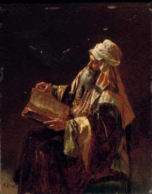Arabian Muslims (come and see our culture) The_scholar10.63x8.5in_oilpanel