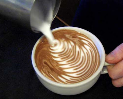 الفن فى صنع الكابتشينوووووووو   روعة Latteart25