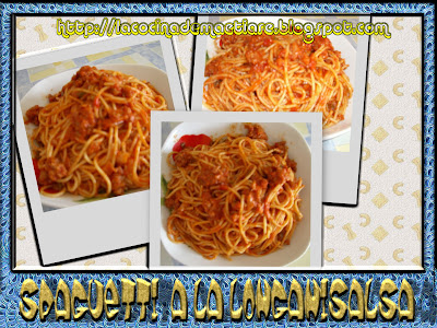 Spaguetti a la longanisalsa  Collage5