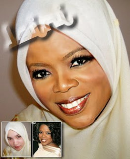 celebrities with tudung (head cover) Oprahtudung