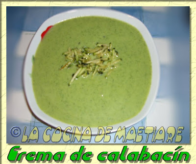 Crema de calabacín  CIMG4535