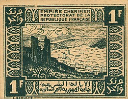 نقود مغربية  5 MoroccoP42-1Franc-1944_b