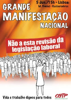 200.000 TRABALHADORES NA MANIFESTAO DA CGTP Manif_5junho