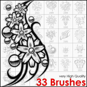 مجموعة كبير من فراشي الفوتوشوب Tattoo%20Brushes