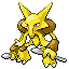 RPG Pokémon, the race of the black orb Alakazam